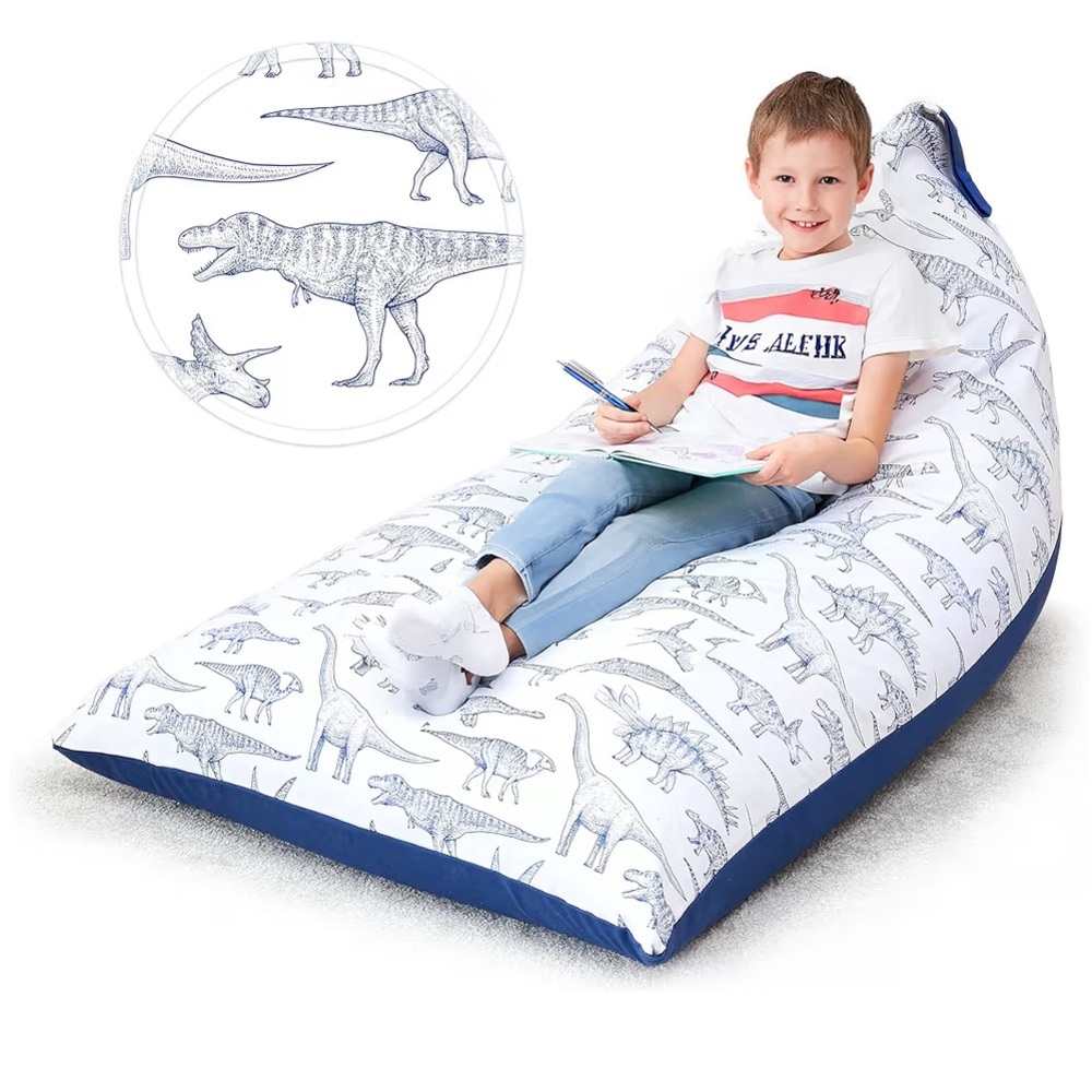 Cover for Stuffed Animal Bean Bag Storage XL Designer Beanbag Chair 100% Cotton